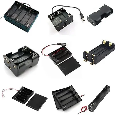 1 2 3 X AA Battery Holder Open Or Enclosed Box With Switch/Pins/SMD SMT/Wire • $2.15