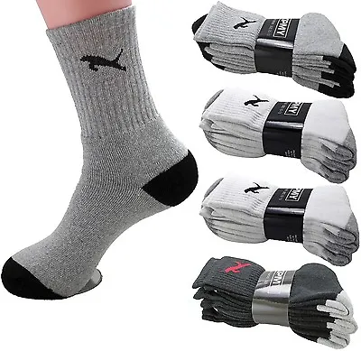 Lot 3-12 Pairs Mens Crew Quarter Calf Sport Athletic Socks Cotton Size 9-13 Cat • $10.99