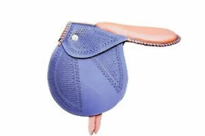 Exercise Racing Horse Saddle  Leather -Hand Tool Carving Size  15   To 18 Inch • $150