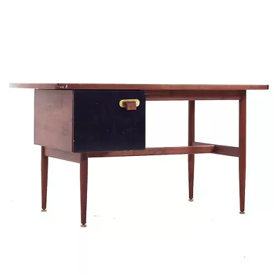 Jens Risom Mid Century Walnut Desk • $4395