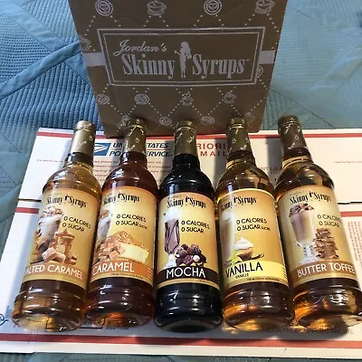 Jordan’s Skinny Syrups | Sugar Free Coffee Syrup - Vanilla Mocha Toffee Caramel • $49