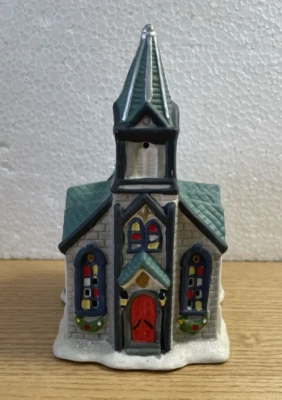 $14.99 • Buy Cobblestone Corners Christmas Village Church Retired Vintage 2002 Ceramic
