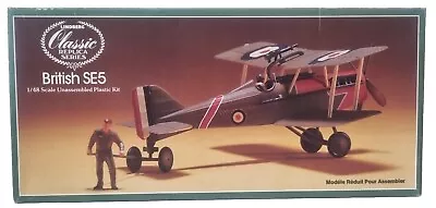 Vintage Lindberg 1/48 Wwi British Se5 Unassembled Plastic Model Aircraft Kit  • £50