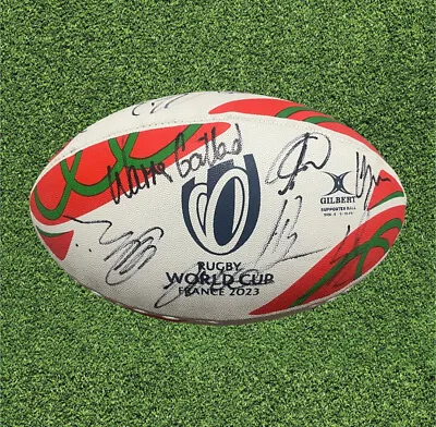 £500 • Buy Wales Rugby - Squad Signed World Cup 2023 Ball - COA
