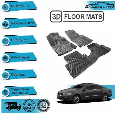 3D Molded Car Floor Mat For SEAT Volkswagen Passat CC 2008-2011(Black) • $94.90