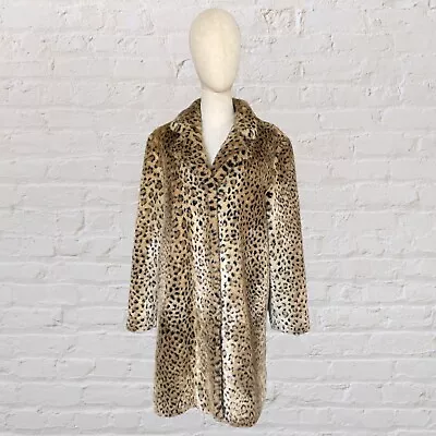 Vtg 90’s Faux Fur Cheetah Coat • $85