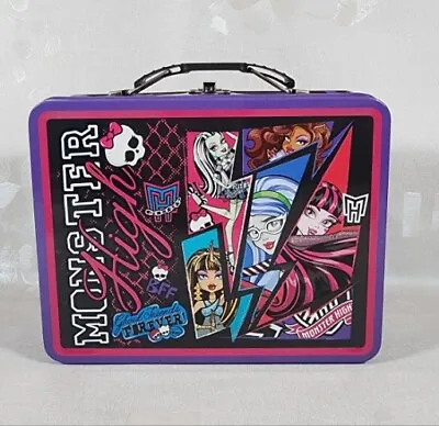 Monster High Embossed Tin Lunch Box 2013 Mattel • $12
