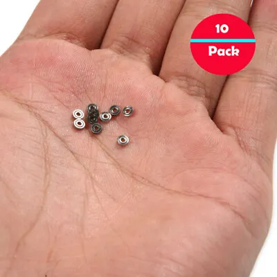 10pcs 681ZZ Miniature Mini Ball Bearings Metal Open Micro Bearing 1x3x1mm HKNWMF • $3.33