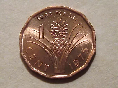 $2 • Buy 1975 Swaziland 1 Cent PINEAPPLE Coin  Unc Beaut  Sweet!!  F.A.O. Issue Ebayship
