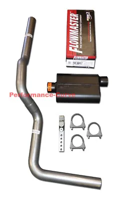 Fits 07-14 Silverado Sierra Mandrel Bent Exhaust W/ Flowmaster Super 44 Muffler • $189.95