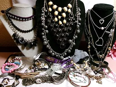 Vintage To Now~Junk Drawer Costume Jewelry For Crafts Or Wear • $5