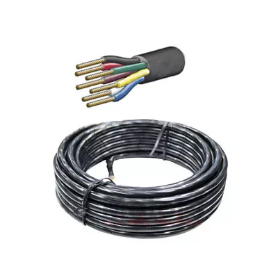 Cable 7 Core 3mm Trailer Cable Wire 30m Roll • $109