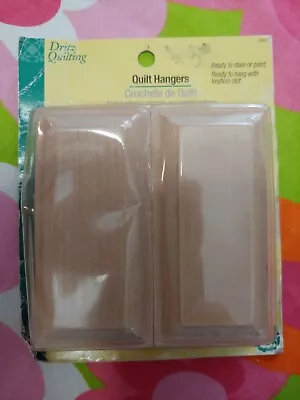 Dritz Quilting Quilt Hangers Set Unfinished Wood  #3207 Open Pkg • $5