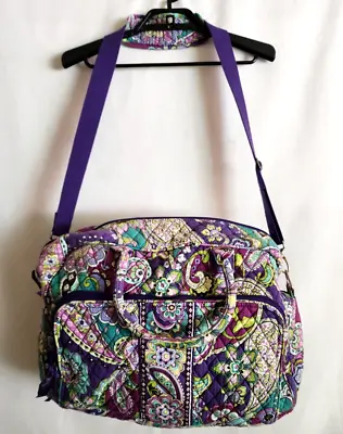 Vera Bradley Weekend Travel Bag Large Duffell Heather Paisley Pattern • $54.99