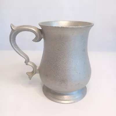 Vintage HTR Solid Pewter Tankard 4.5 Inch 8 Oz Cup Mug Beer Steins • $19.99