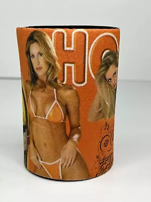 Vintage Orange Hooters Beer Can Coozie Koozie Foam Holder Owl • $49.99