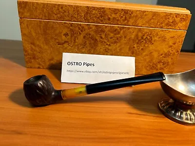 Medico Clear Vue Imported Briar Sandblasted Prince 6 Mm Vintage Estate Pipe • $50