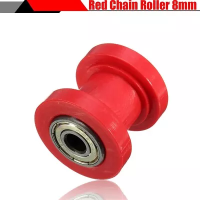 Motorcycle Chain Tensioner Adjuster Roller Dirt Bike Chain Regulator Slider 8mm • $9.86