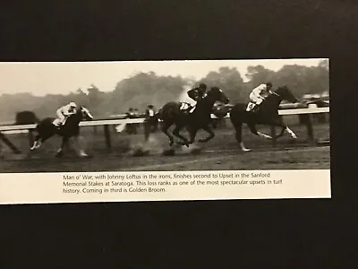 MAN O’ WAR  UPSET  Photo Horse Racing SANFORD MEMORIAL STAKES • $4.99