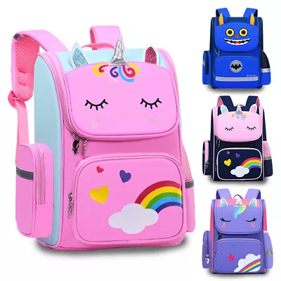 Kids Boy Girls Unicorn Cartoon Shoulder Backpack School Bags Travel Rucksack Bag • $30.39