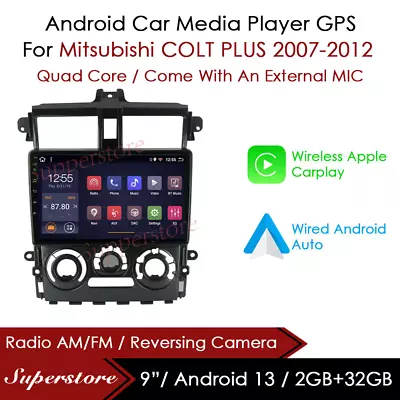 9” Android 13 CarPlay Auto Car Stereo Head Unit GPS For Mitsubishi COLT PLUS • $349