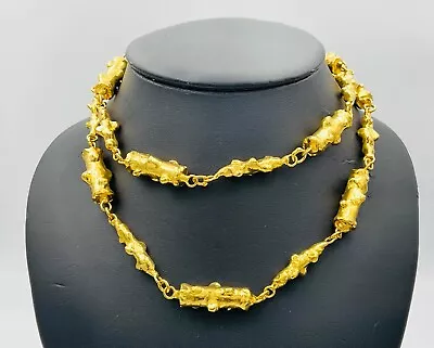 Jean Mahie  Sputnik  Necklace 22K Yellow Gold 33”   212.4 Grams! • $24000