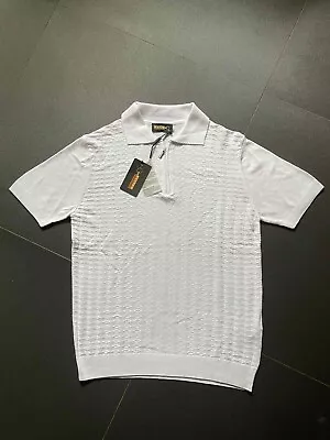 Zilli  Men Polo T-shirt Size XL/54 Colour White - Zip • $134