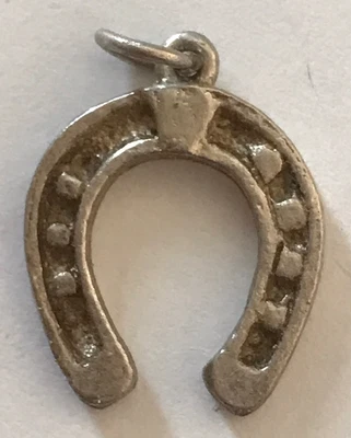 £6 • Buy Vintage Sterling Silver Lucky Horseshoe Bracelet Charm 1.96g