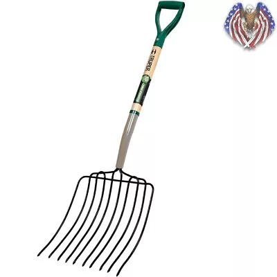 Sturdy 30-Inch Tru Tough Manure/Bedding Fork - Versatile - 10-Tine - D-Handle • $123.97