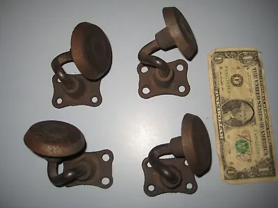 4 Antique Industrial Swivel Ball Bearing Metal Furniture Casters Wheel All Metal • $59.99