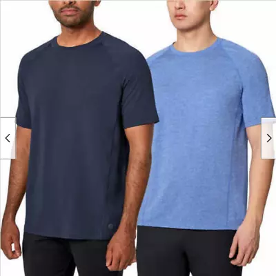 Mondetta Men’s Active Tee 2-pack (DRESS BLUE/SURF BLUEXLARGE)NWT • $28.03