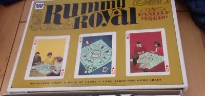 Vintage 1965 Rummy Royal Card Board Game Set By Whitman COMPLETE • $12