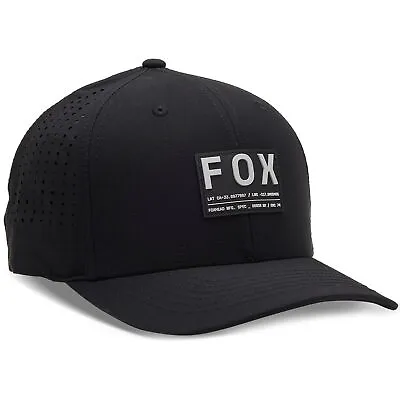 Fox Racing Non Stop Tech Flexfit Baseball Hat Lightweight Curved Bill Black • $34.95