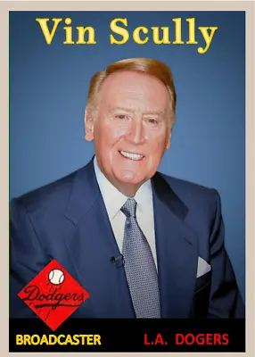 VIN SCULLY 58 ACEO ART CARD #### BUY 5 GET 1 FREE ##### Or 30% OFF 12 OR MORE • $3.95