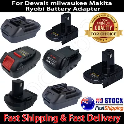 For Makita Dewalt Milwaukee Ryobi Bosch Li-ion Battery Adapter Adaptor Converter • $25.99