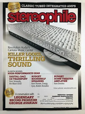 Stereophile Magazine November 2011 Speakers Pioneer Energy Epos Emotiva Simaudio • $16.99