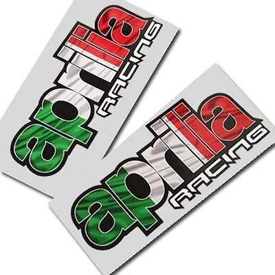 Aprilia Racing Motorcycle Graphics Stickers Decals X 2PCS Style 002 • $8.08