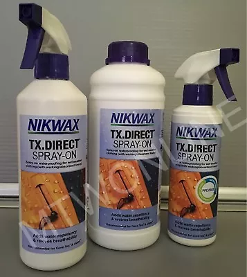 Nikwax TX Direct Spray On Waterproofing Spray Recommended For Gore-Tex Clothing • £15.98