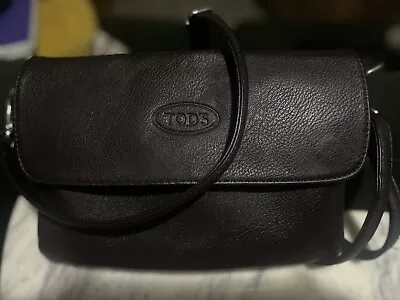 Tod’s Brown Leather Crossbody Bag • $50