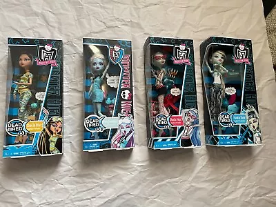 4 Monster High DEAD TIRED LOT Cleo De Nile Yelps Frankie Stein Abbey Bominable • $159.27