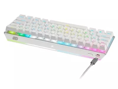 Corsair K70 RGB Pro Mini Wireless 60% Mechanical Keyboard - White • $224