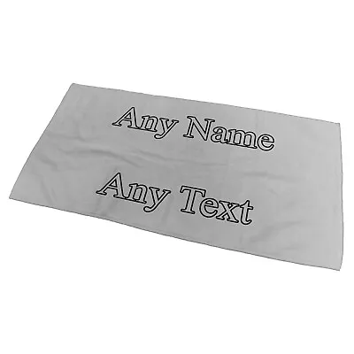 £13.99 • Buy Personalised Any Text Any Image Bath Towel - Large