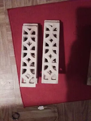 2 Vintage Gas Heater Radiant Ceramic Grate Insert Brick 8  Tall • $25