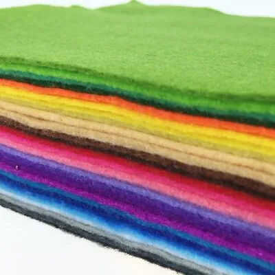 Flic-flac 28pcs Thick 1.4mm Soft Felt Fabric Sheet Assorted Color Felt Pack D... • £17.35