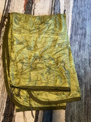 $30 • Buy US Military Woodland Camo Poncho Liner WOOBIE Army /Marine Corps Blanket Vintage