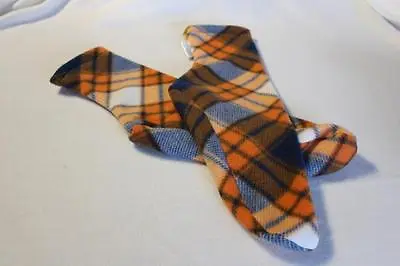 Men's Polar Fleece Socks Slippers Blue Orange Argyle Bronco Colors Choose Size • $9.99