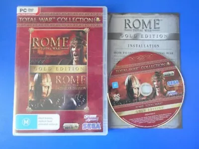 Rome Total War Gold Collection PC DVD Free Shipping • $12.60