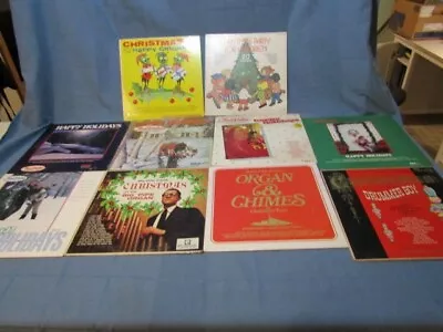 LP Lot Of 10- Vtg Christmas 12  Records- Various Artists • $19.99