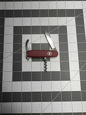 Victorinox Waiter 84mm Swiss Army Pocket Knife - Red Nylon Scales Busch - 6184 • $16