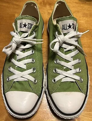 Vintage All Star Converse Lime Green Unisex Men Sz 7 Women’s Sz  9 • $29.99